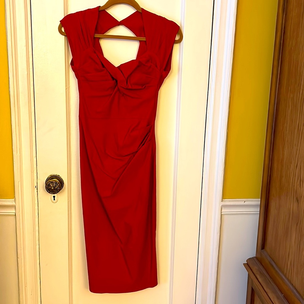 Red Wiggle dress retro pinup